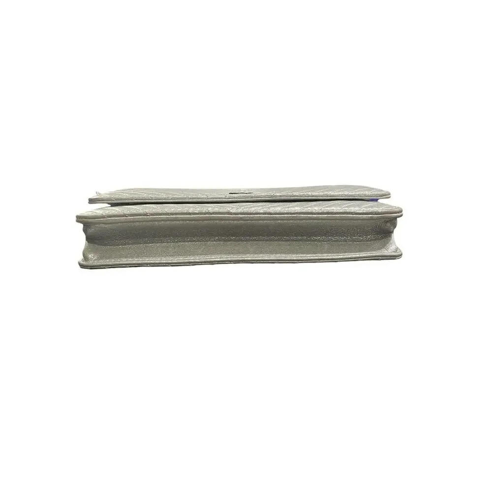 Chanel Metallic Chevron Wallet on Chain (23710)